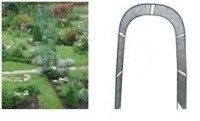 Арка садовая Узкая сетка глубина - 0,3 м
