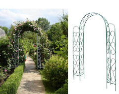 Арка садовая Узорная угловая - глубина 0,4 м.