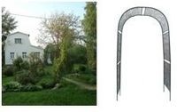 Арка садовая Широкая сетка глубина - 0,45 м